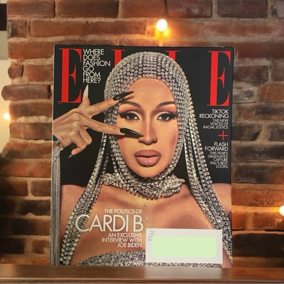 ELLE MAGAZINE September 2020 CARDI B Joe Biden Interview TikTok Reckoning New - Picture 2 of 5